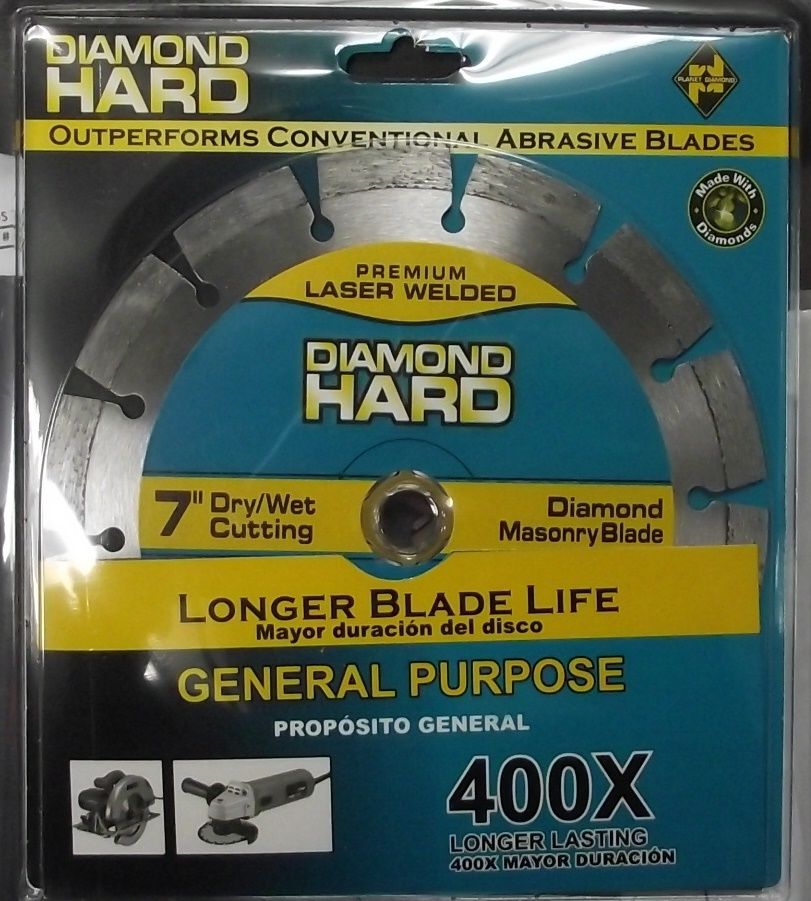 Planet Diamond 21307020 7" Diamond Segmented Saw Blade 400X