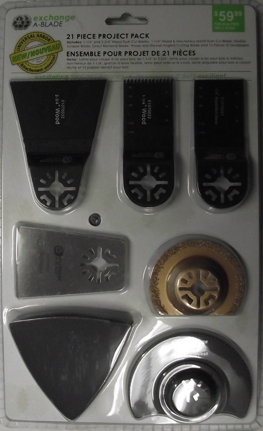 Exchange A-Blade 1070202 21pc Oscillating Tool Blade Pack