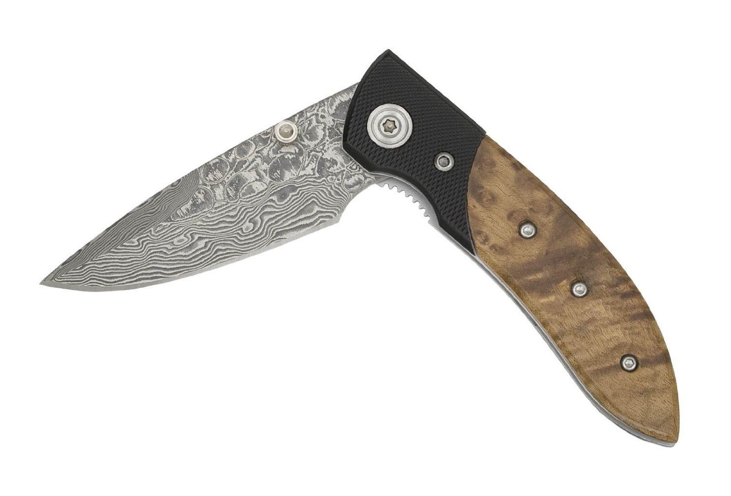 Coast C244501TH Knife Thuya / Kraton Damascus Folder