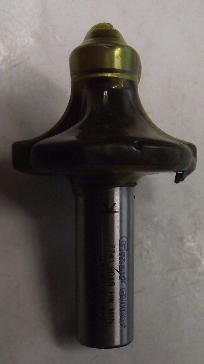 Gmaxx 7741.9048 1/2" Carbide Tipped Roundover Router Bit 1/2" Shank German