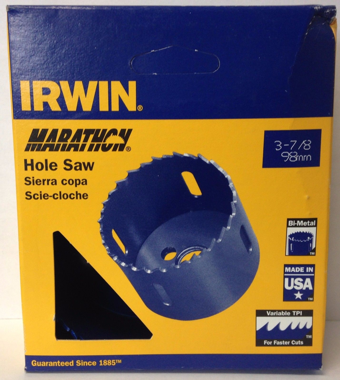 Irwin Marathon 373378BX 3-7/8" Bi-Metal Hole Saw USA