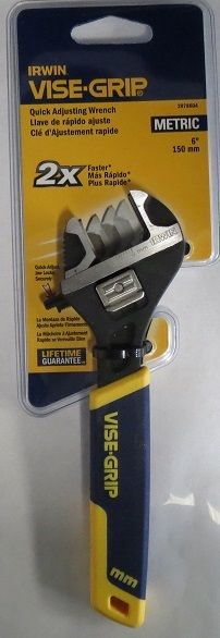 Irwin Vise-Grip 2078604 6" Metric Quick Adjustable Wrench