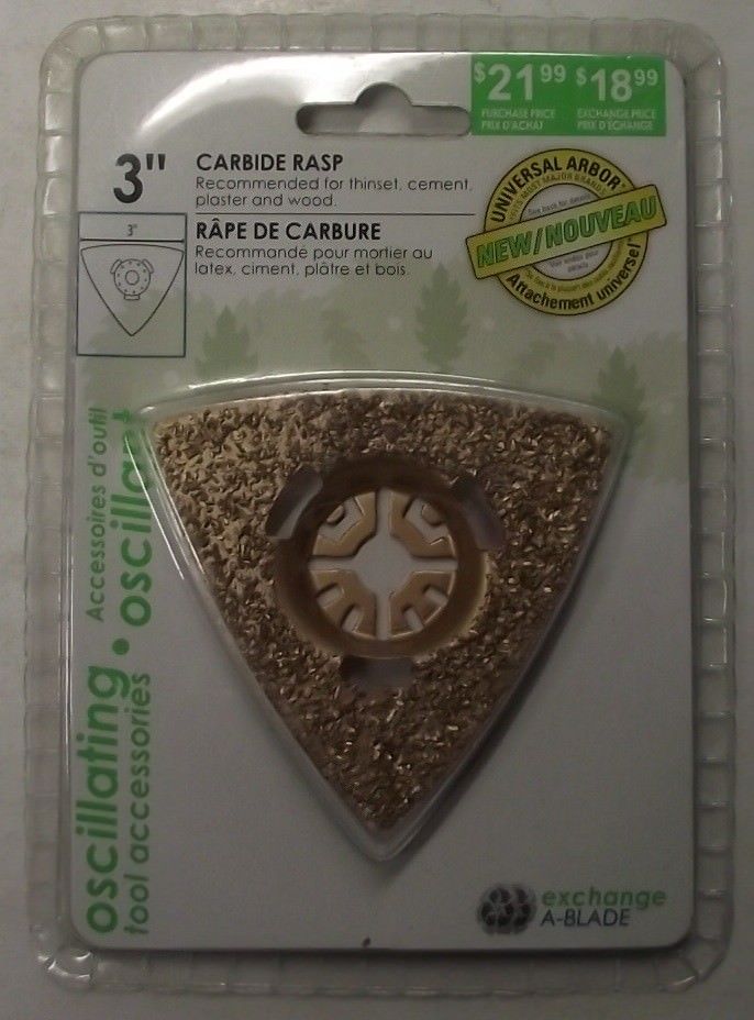Exchange A-Blade 1070092 Oscillating 3" Carbide Rasp 24 Grit