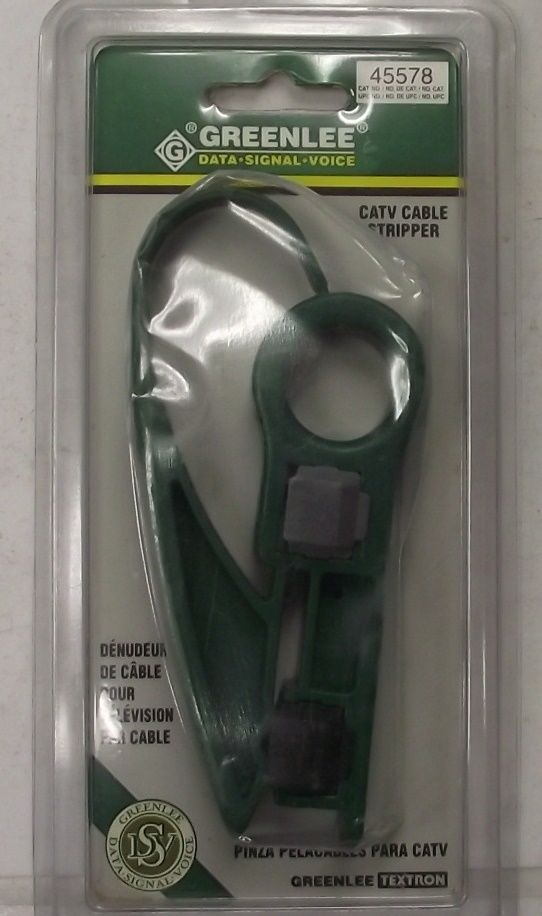 Greenlee 45578 Kwik Stripper CATV Cable Stripper USA