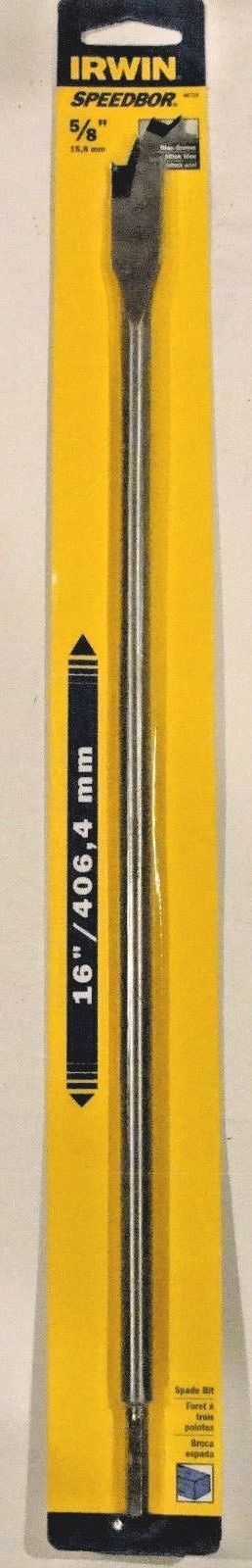 Irwin Speedbor 88710 5/8" x 16" Blue-Groove Spade Bit
