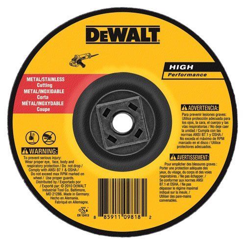 DeWalt High Performance 5" x .045" x 5/8"-11 Metal Cutting Wheels DW8425H
