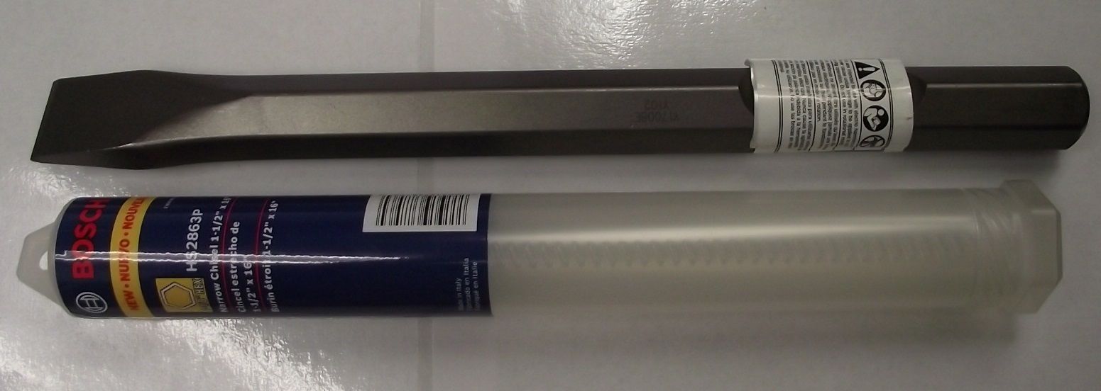 Bosch HS2863P Breaker Hammer 16" Narrow Chisel 1-1/8" Shank Italy