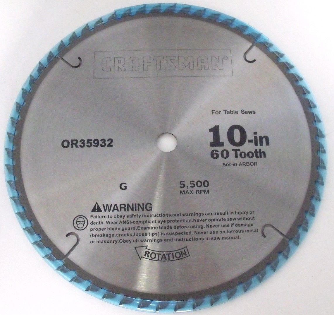 Craftsman 35932 10 x 60T Carbide Saw Blade