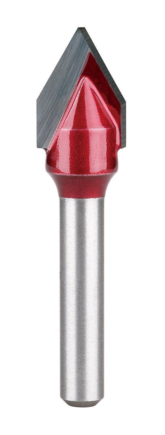 Porter Cable 42984PC 1/2" 60 V-Groove Router Bit 1/4 Shank