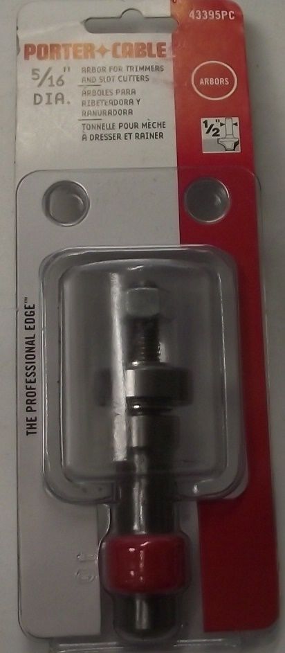 Porter-Cable 43395PC 5/16-Inch Diameter Arbor For Trimmers Slot Cutters USA