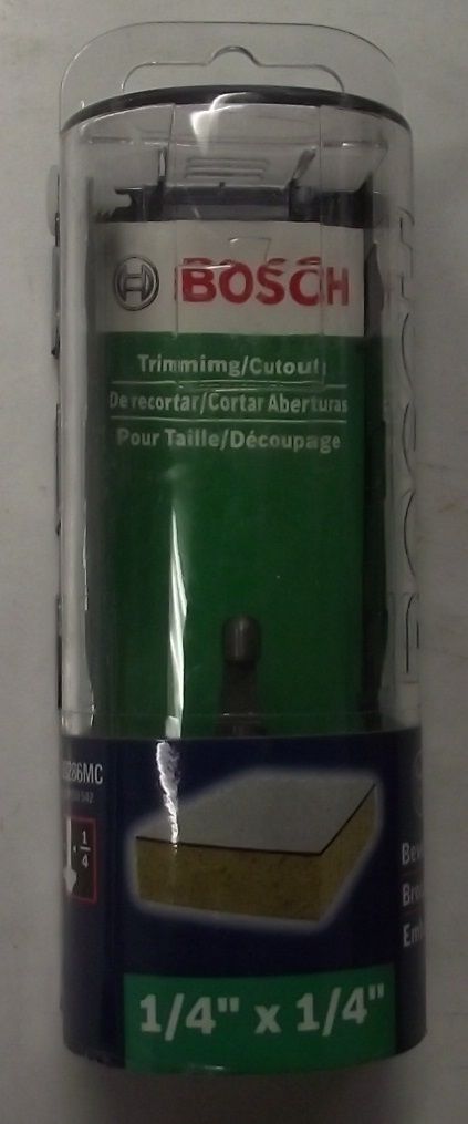 BOSCH 85286MC 1-Flute Bevel Trim Bit 7° x 1/4" Solid Carbide