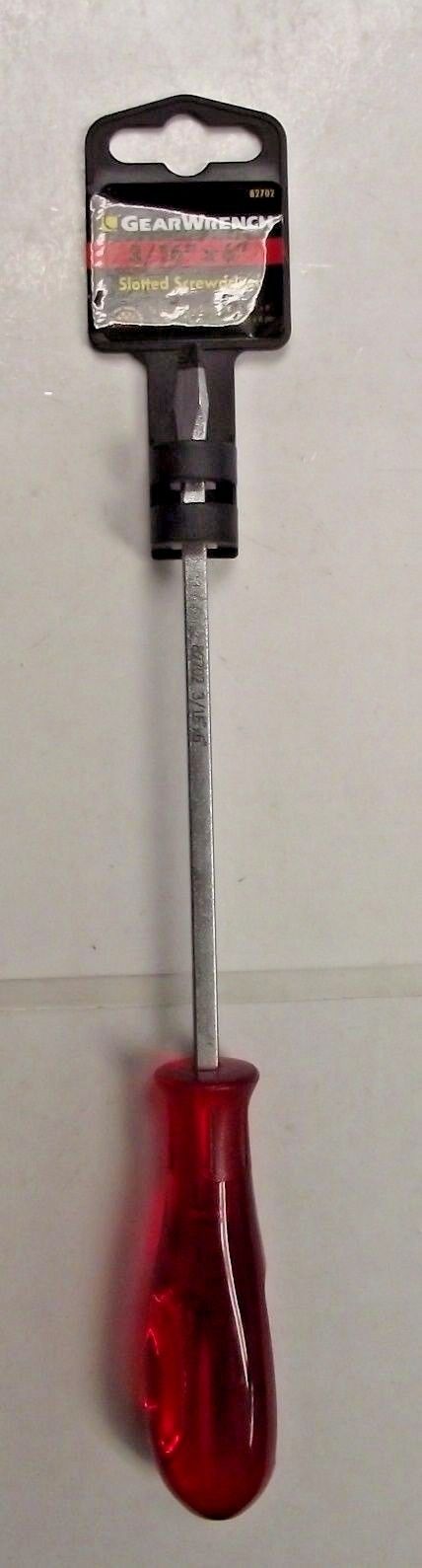 GearWrench 82702 3/16" x 6" Acetate Slotted Screwdriver