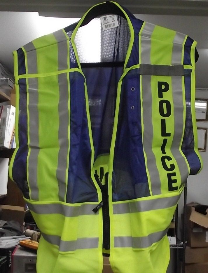 Smith & Wesson SVMP021 Split Tape Law Enforcement Safety Vest Police Blue