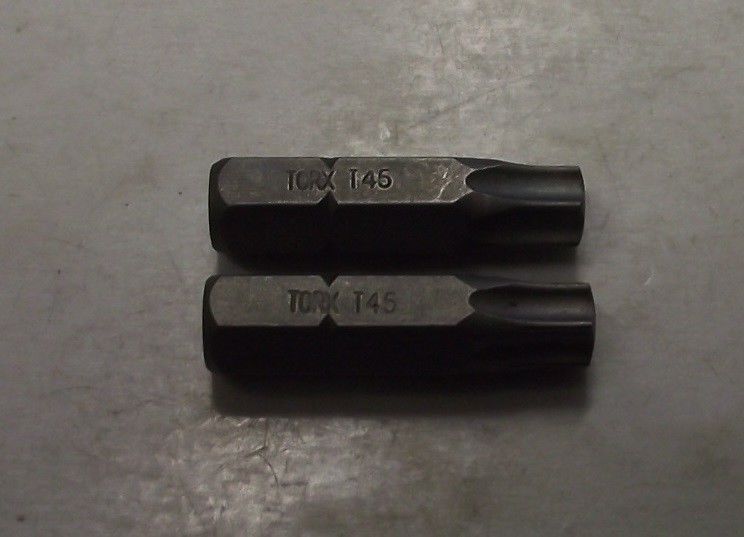 OEM 120229 5/16" Hex Shank T45 Torx Bit 2PCS