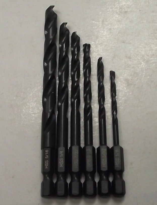 Bosch 2610065115-110 6pc Impact Drill Bit Set Bulk 1/8 to 5/16