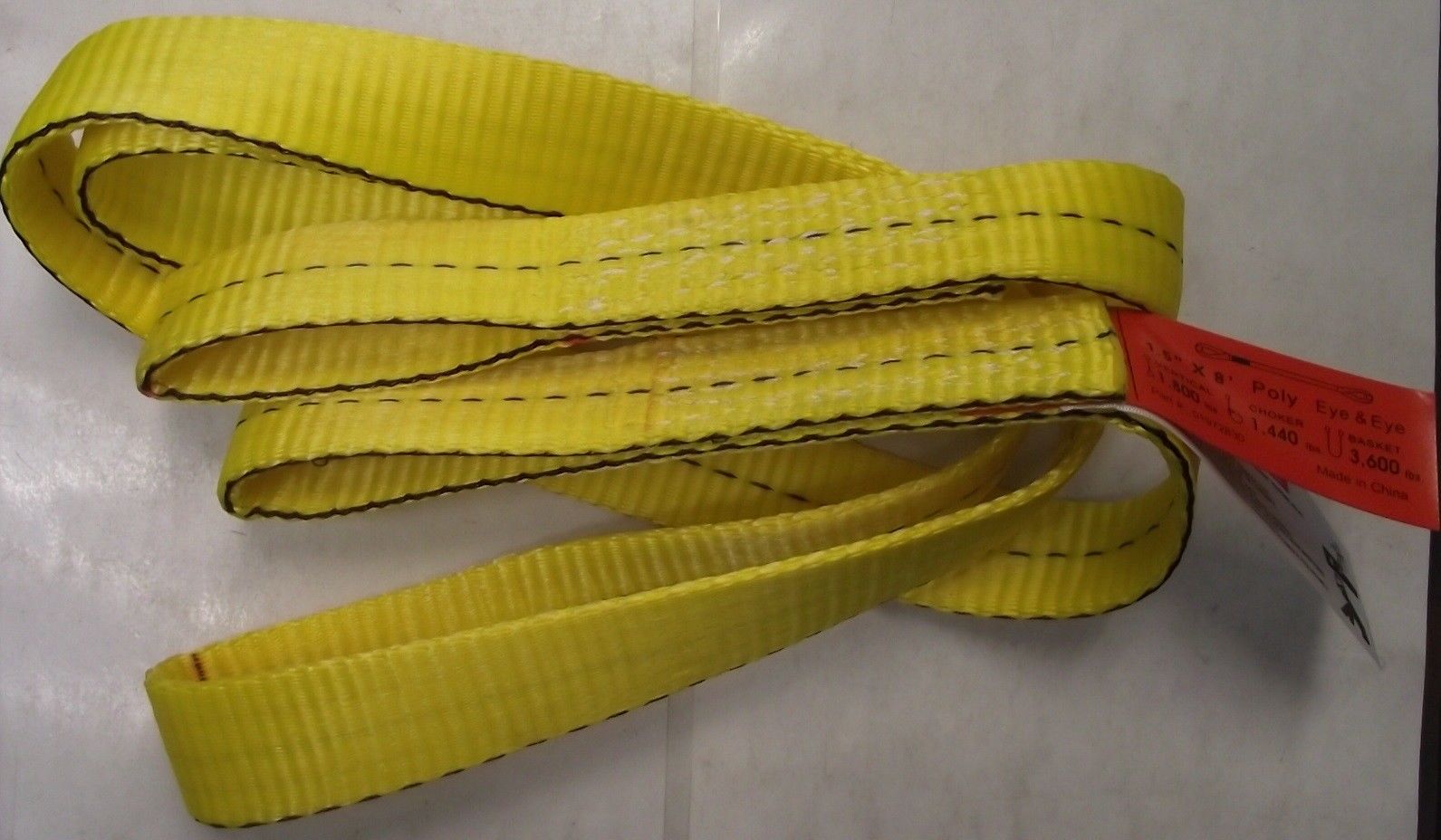 Polyester Sling 01972830 1-1/2" x 8' Eye To Eye 1800-Lb. Vertical Capacity