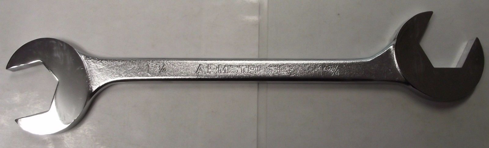 Armstrong 27-856 1-3/4" Open End 15° & 60° Full Polish Angle Wrench USA