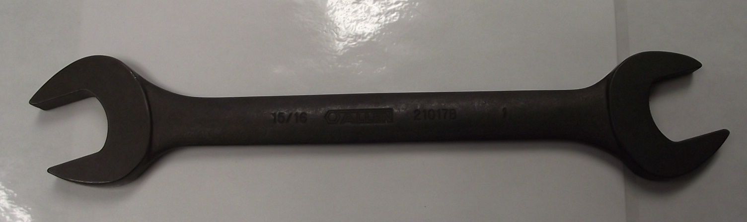 Allen 21017B 15/16 x 1" Open End Wrench Black USA