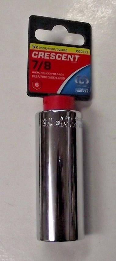 Crescent CDDS62 1/2" Drive 7/8" 6 Point Deep SAE Socket