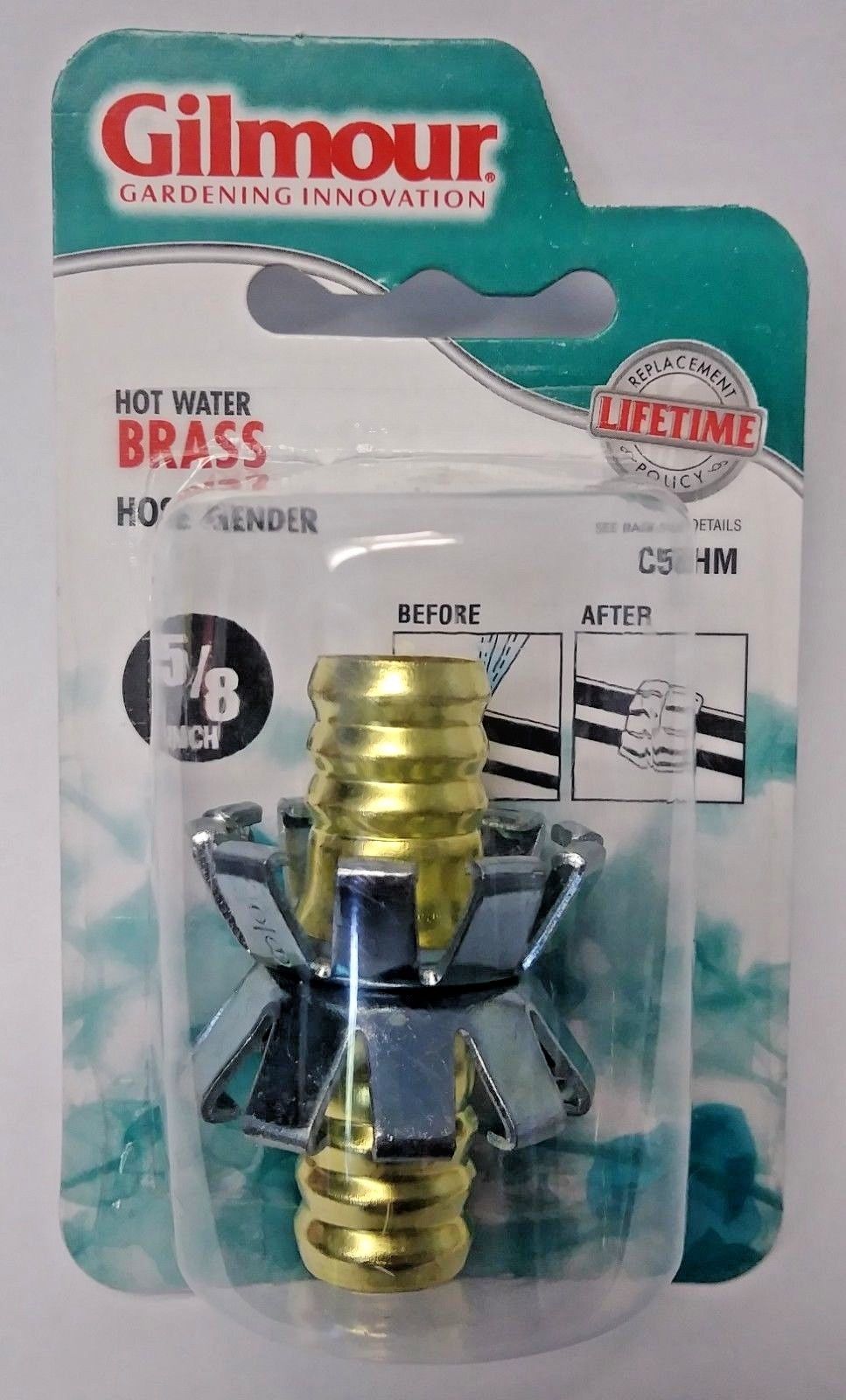 Gilmour C58HM Hot Water Brass Hose Mender 5/8"