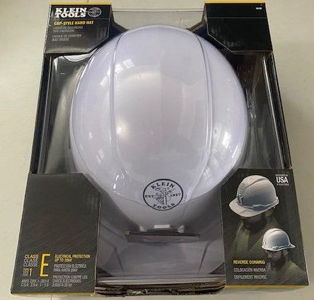 Klein Tools 60100 Hard Hat Work Gear Impact Resistant Cap Style Non Vented Prote