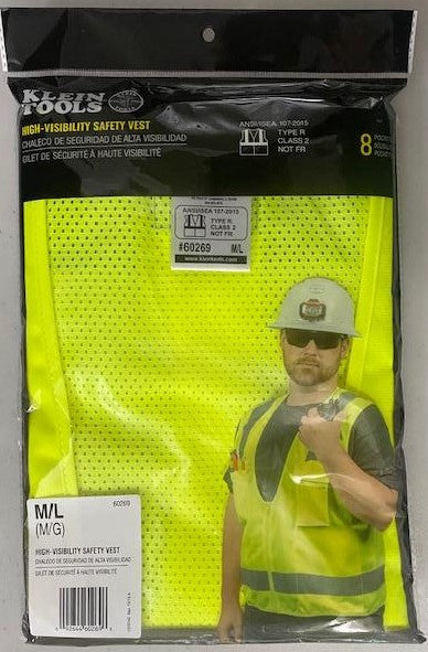 Klein Tools 60269 M/L High-Visibility Reflective Safety Vest