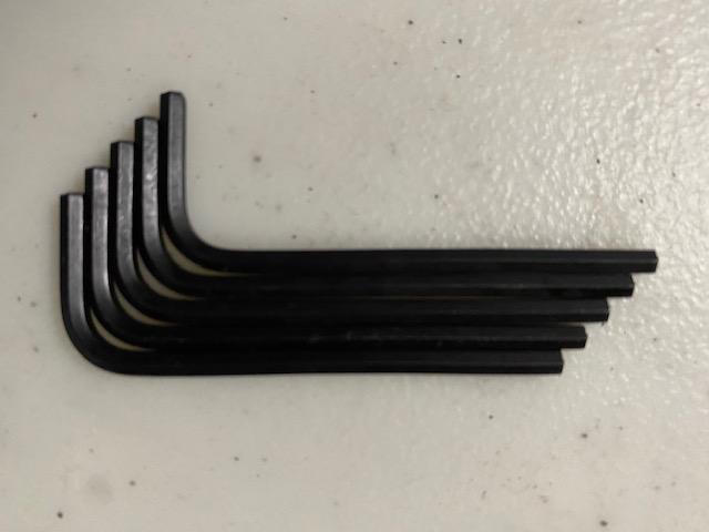 Allen B67007 SA 7/64" Hex Key 5pcs. USA