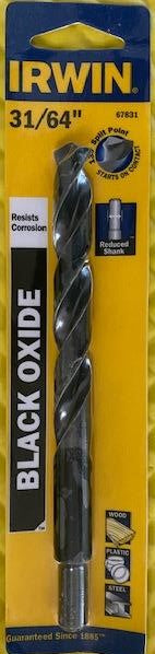 Irwin 67831 31/64" Reduced Shank Drill Bit