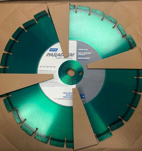 Norton Paradigm 70184647641 16" Green Concrete Diamond Saw Blade USA