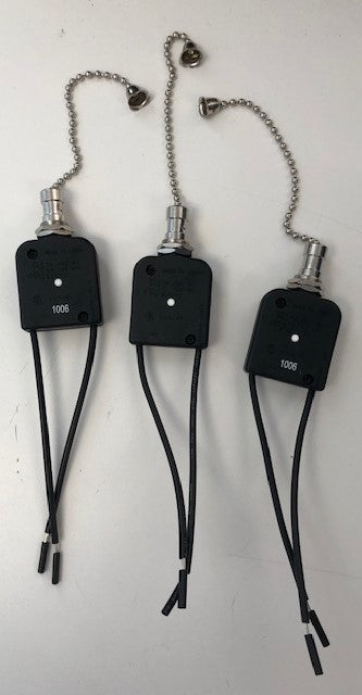 Gardner Bender Pull Chain Switch For Ceiling Fan and Light 7800005-1 3 pcs