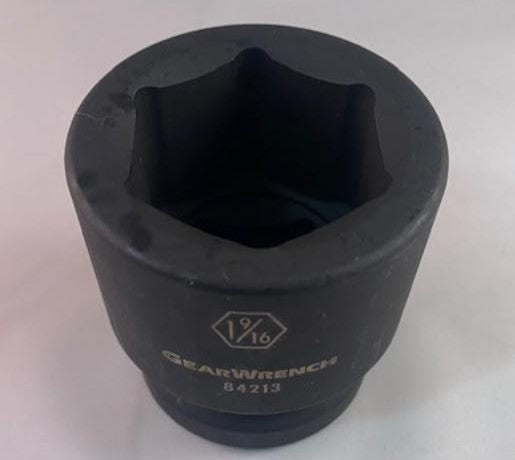 GEARWRENCH 84213 1" Drive 6 Point 1-9/16" Standard Impact SAE Socket