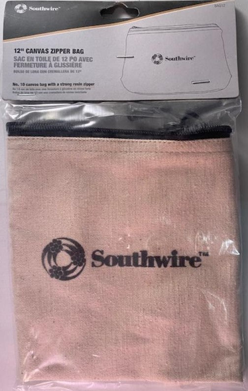 Southwire BAG12 12-in Canvas Zipper Storage Bag
