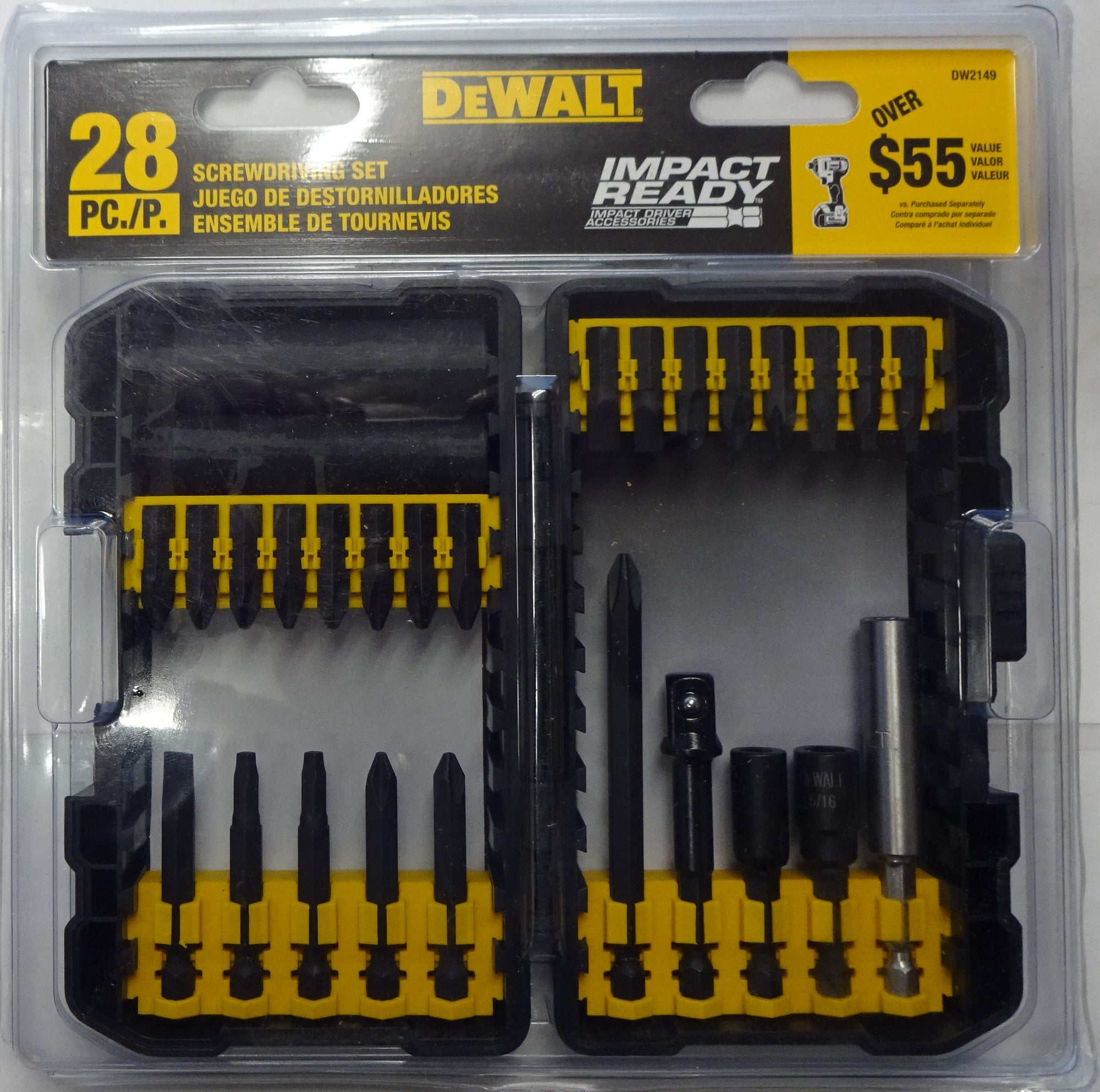 Dewalt DW2149 28pc Impact Ready Screw-driving Bit Tip Set
