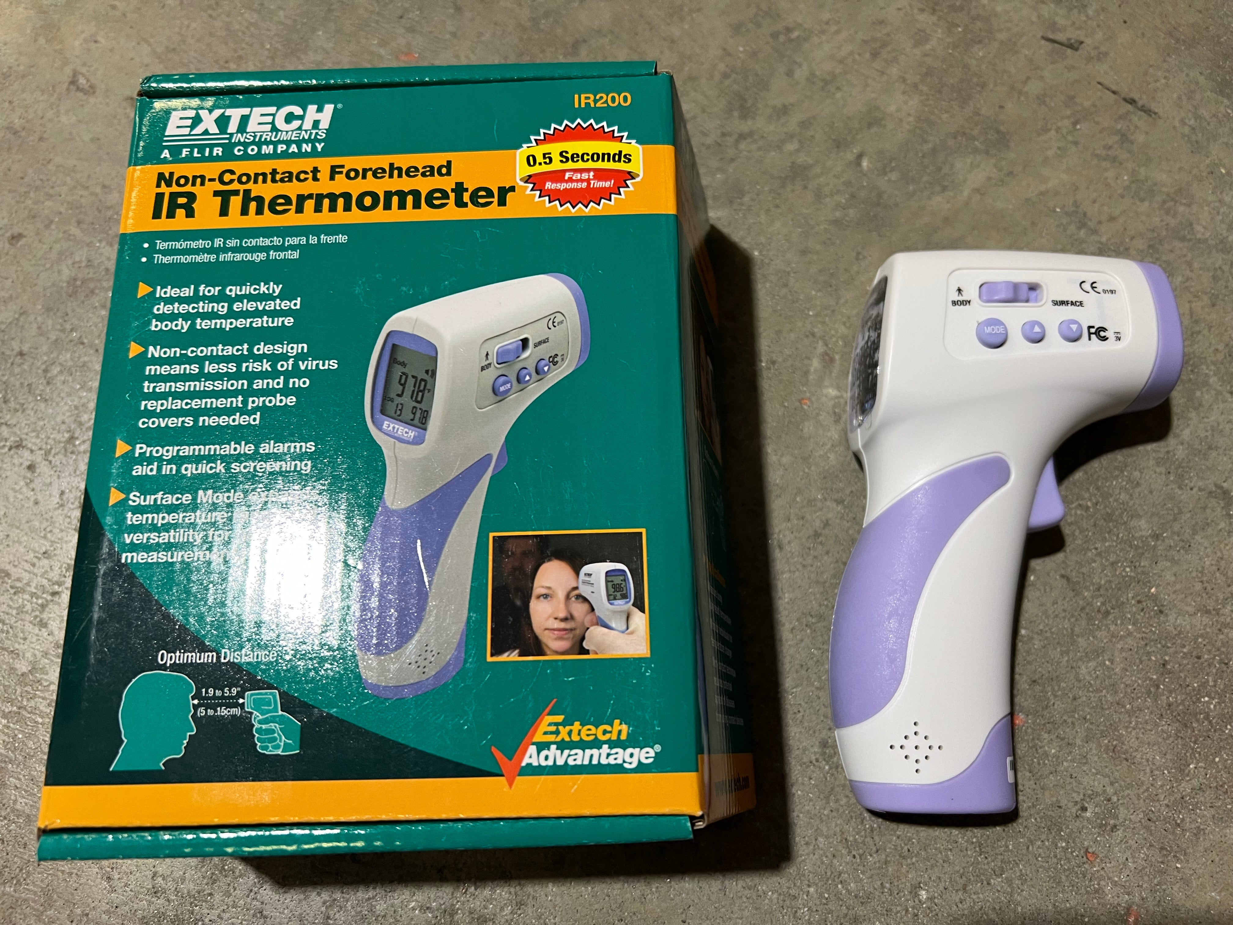 Extech IR200 Non-Contact Forehead Infrared Thermometer