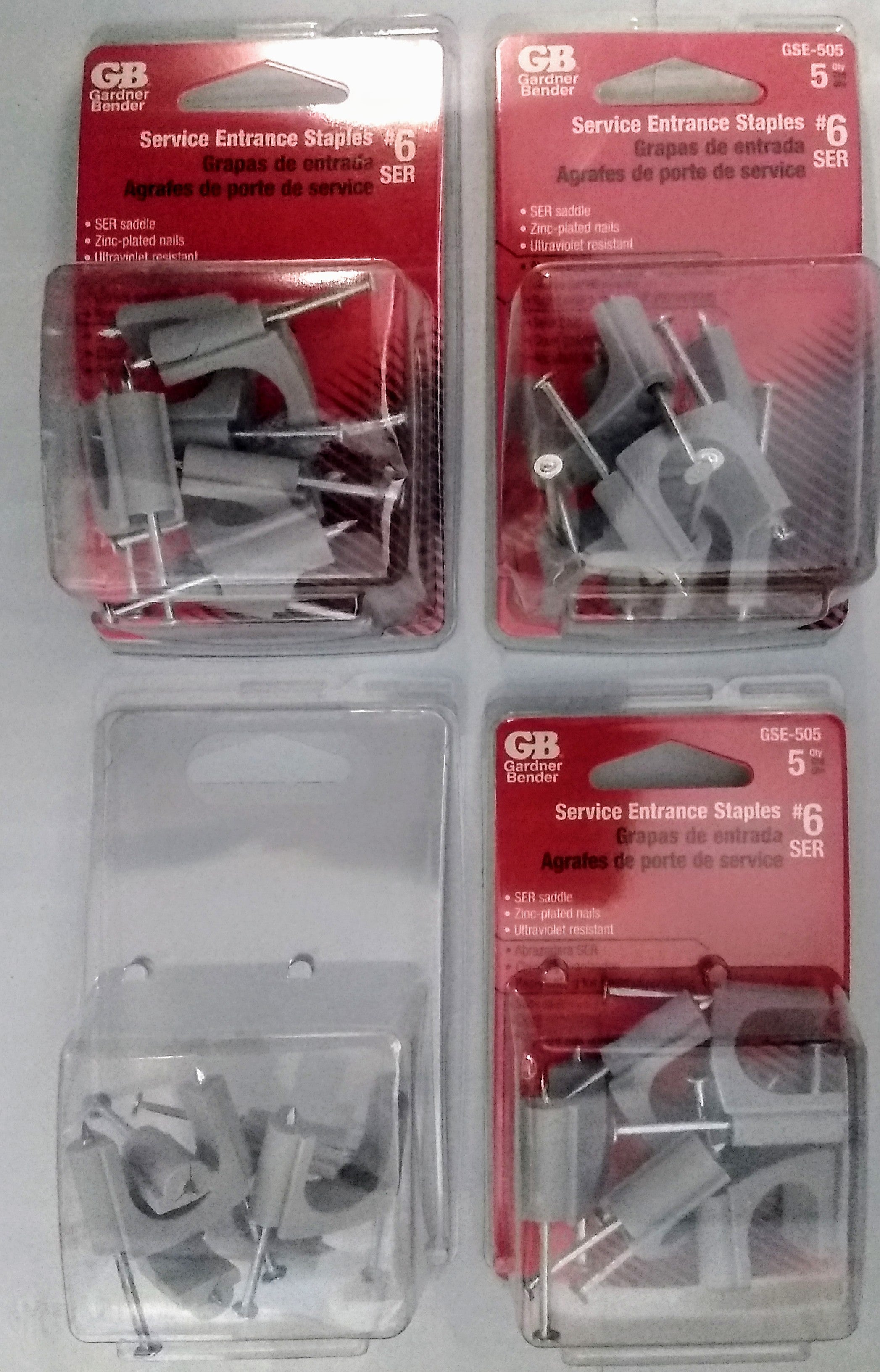 Gardner Bender GSE-505 5/8" Service Entrance Staples #6 USA - 4 (5pks)