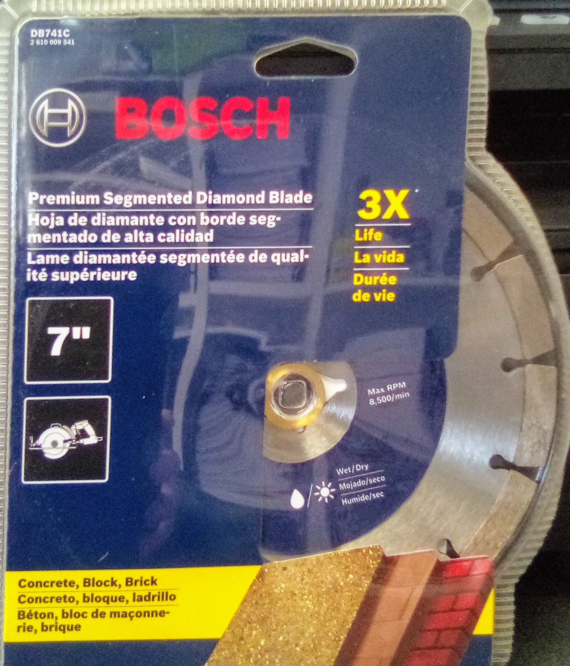 Bosch DB741C 7" 5/8" Arbor Premium General Purpose Diamond Saw Blade