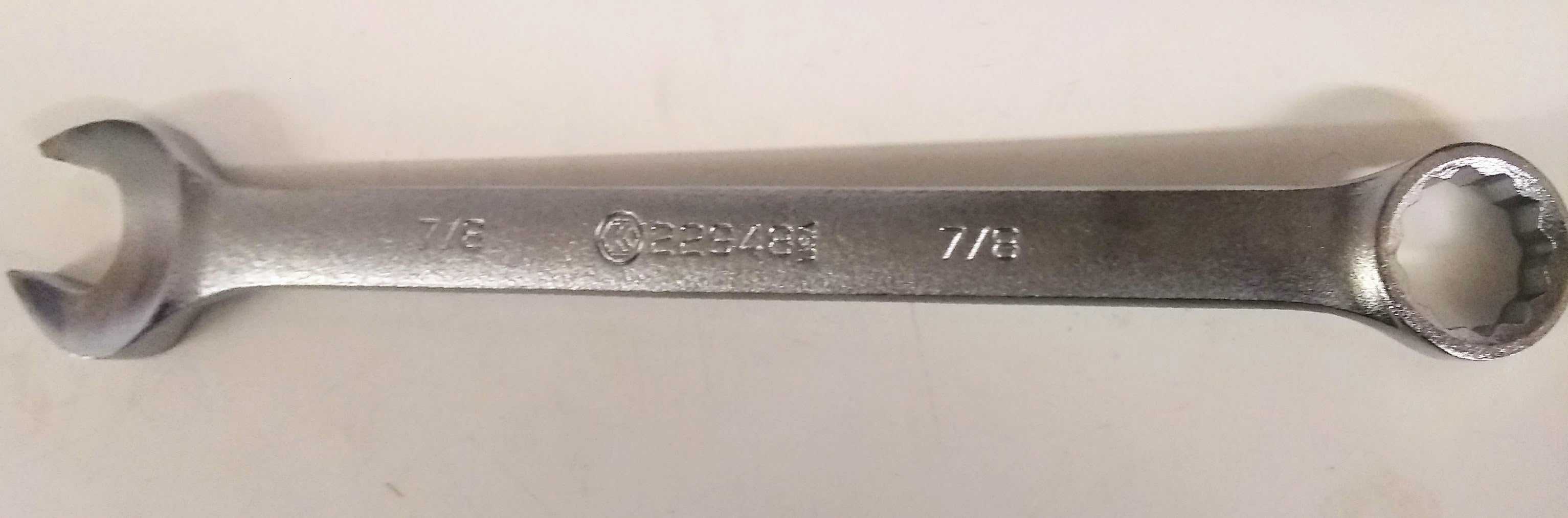 Kobalt 22948 7/8" Combination Wrench 12 Point USA