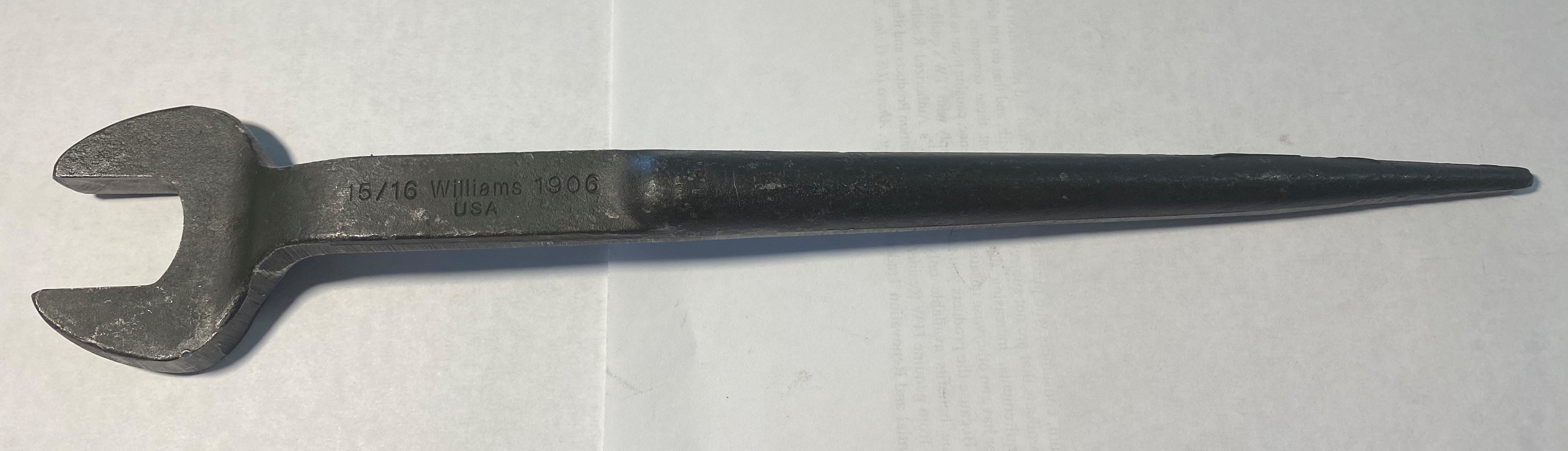 Williams 1906 Open End Offset Structural Wrench, 15/16-Inch USA