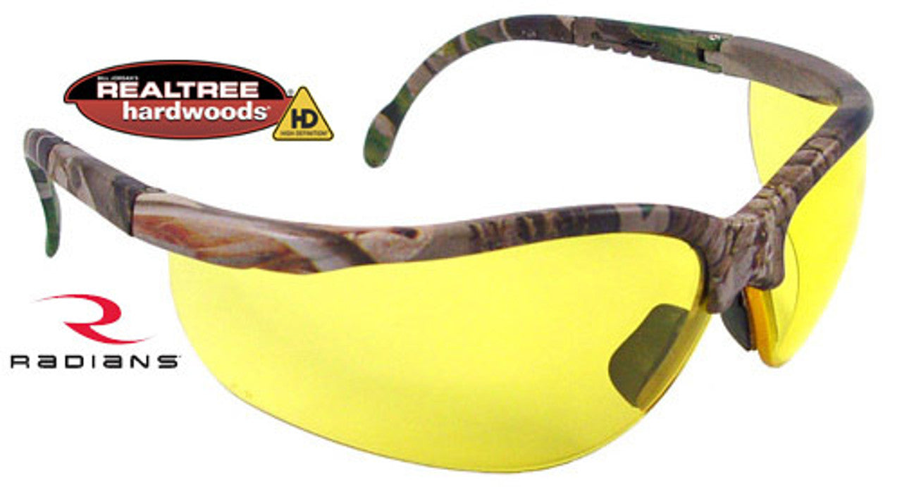 Radians JR4H40ID Radians Realtree Safety Glasses Eyewear W/ Amber Lens