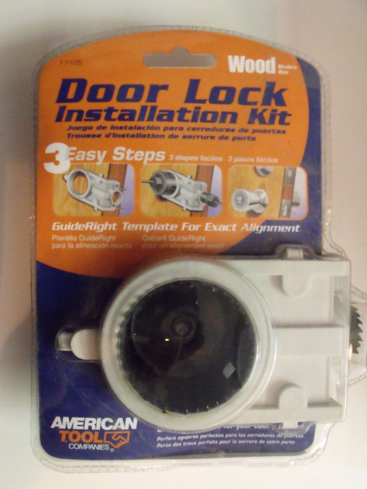 American Tool Wood Door Lock Installation Kit 17105