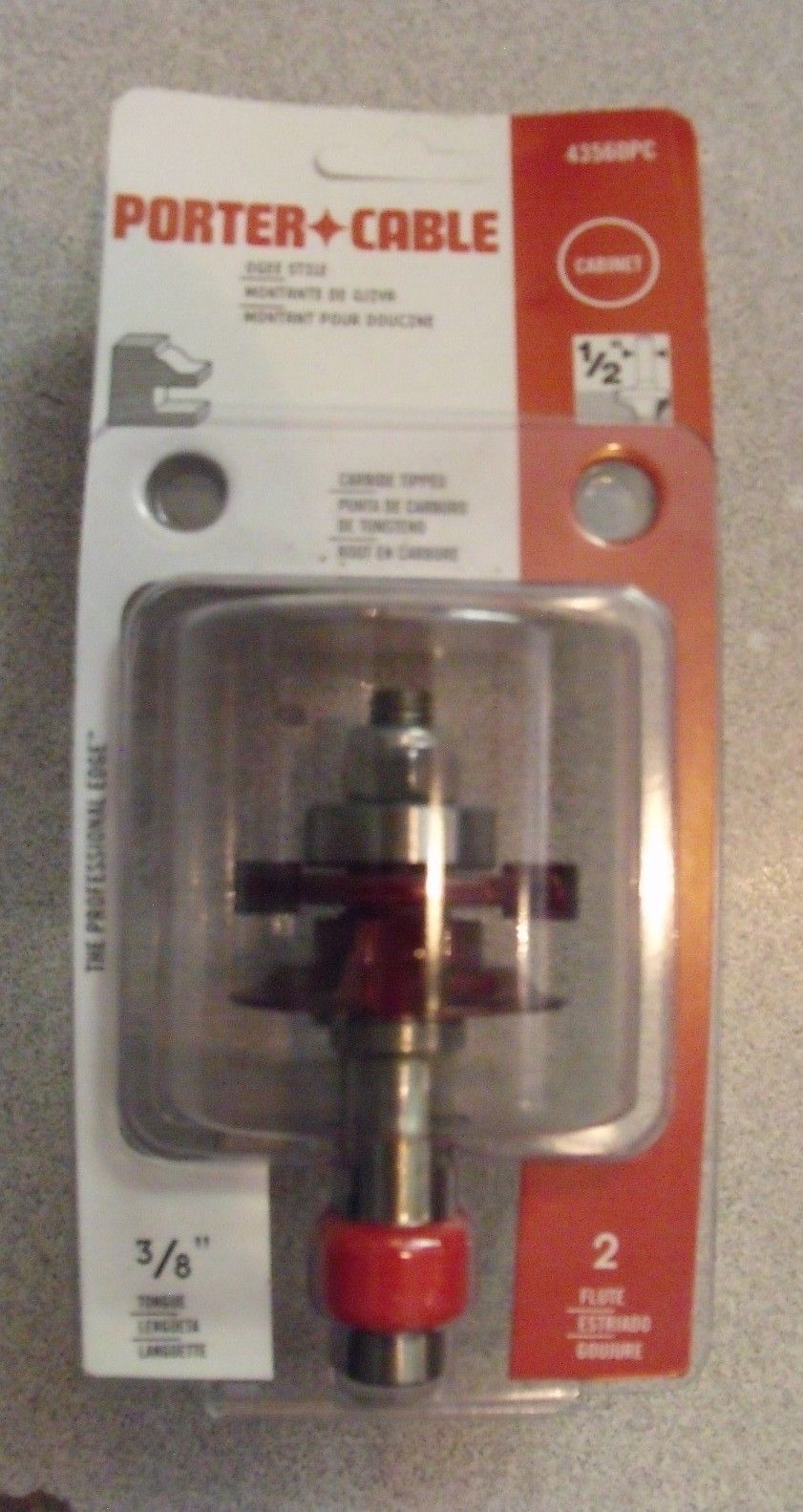 Porter Cable 43560PC Ogee Stile Router Bit (3/8" Tongue) 1/2" Shank