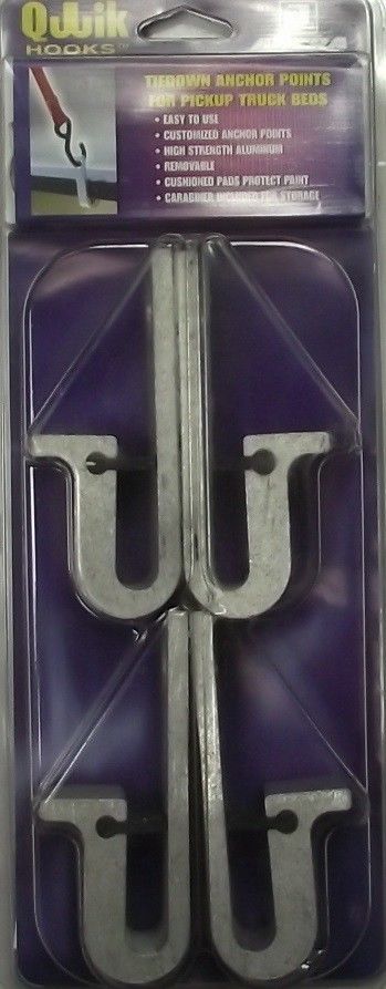 Qwik Hooks by Ancra 49512-10 Truck Bed Tiedowns Pickup Tiedown USA 4pcs.