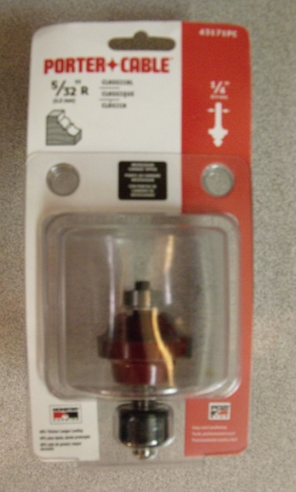 Porter Cable 43171PC 5/32 Radius Classical 1/4 Shank Router Bit