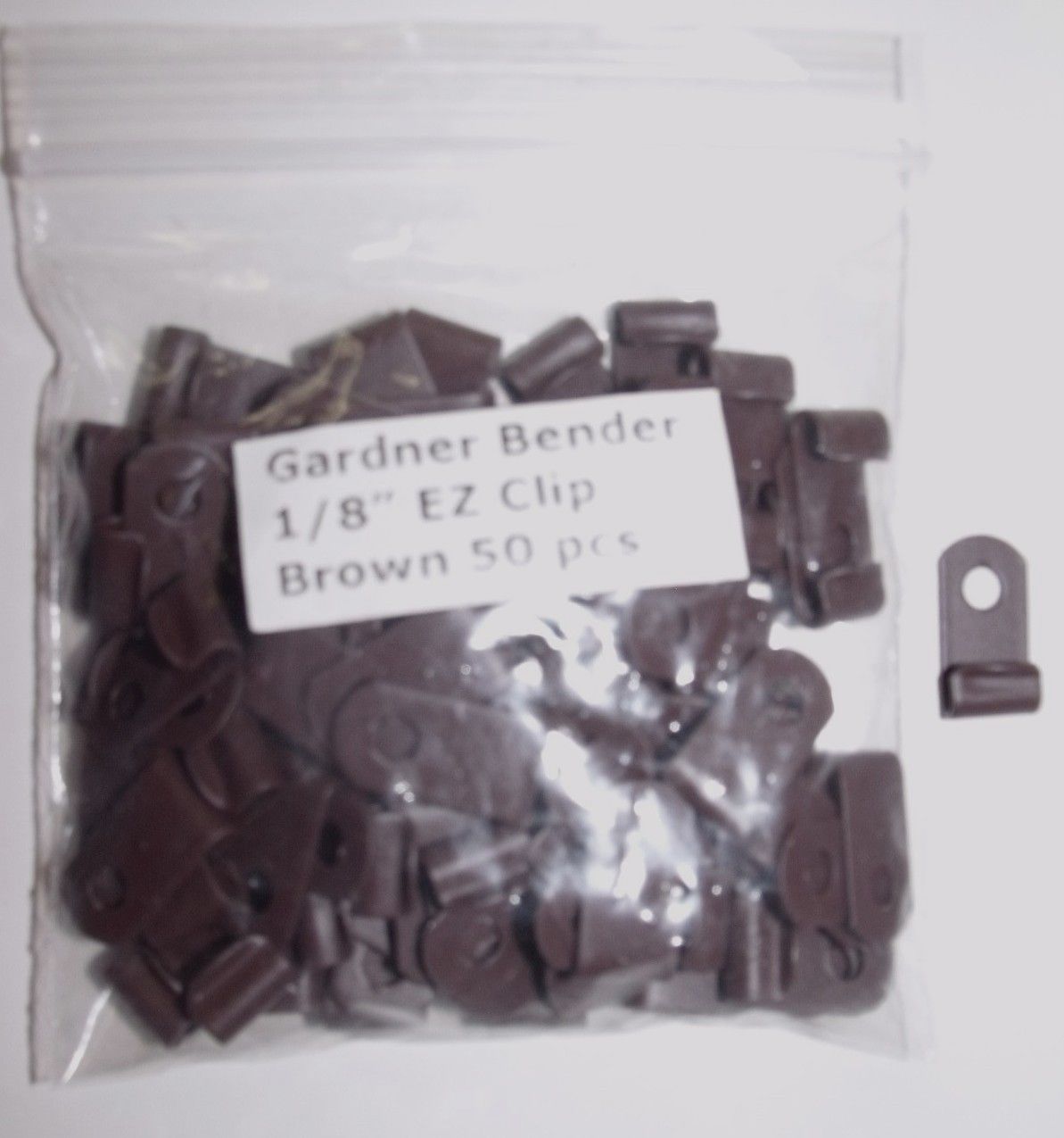 Gardner Bender 1/8" EZ Clip Brown 50pcs.