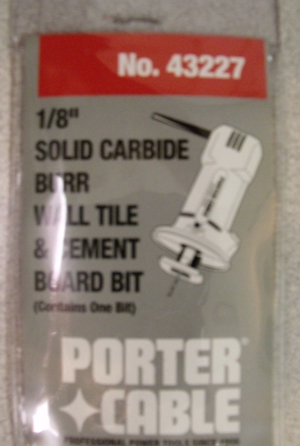 Porter Cable 43227 Carbide Wall Tile Drywall Cement Board Bit