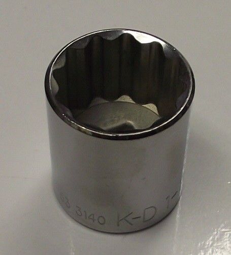KD 533140 ½" Drive Standard 12 Point Socket 1-1/4" USA