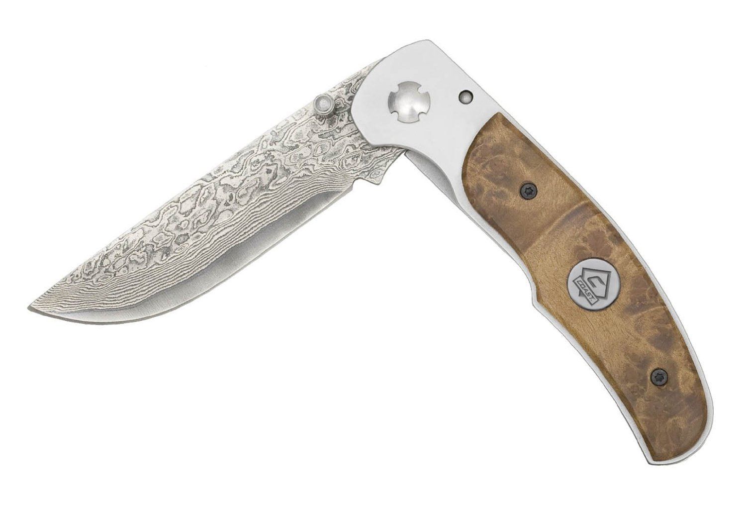 Coast C244305 Knife Large Thuya Damascus Folder