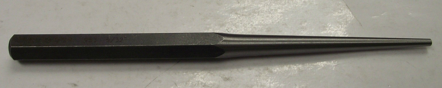 Napa 963 5/32" Long Taper Punch - 8-1/2" Long USA