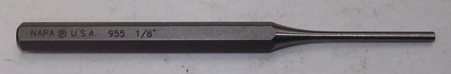 Napa 955 1/8" Pin Punch - 5" Long USA