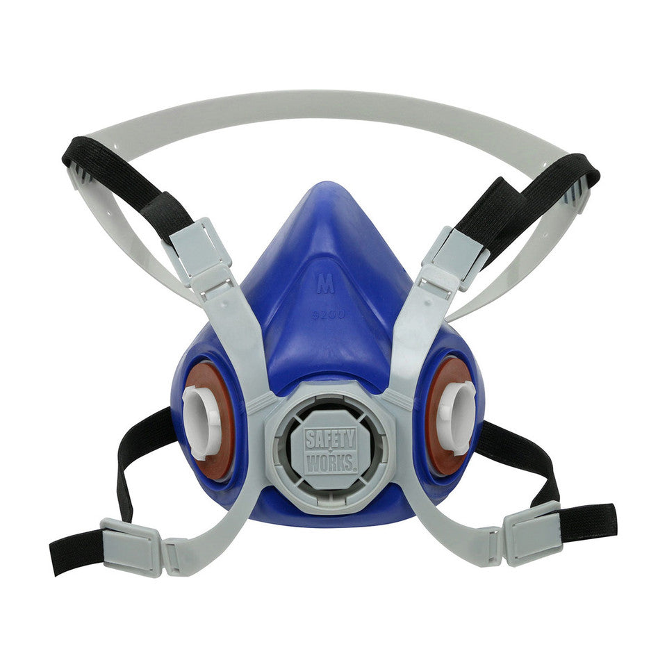 Safety Works Half-Mask Respirator - Med. or Large